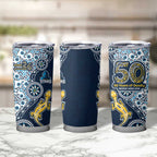 Gold Coast Titans NAIDOC Week 2026 Tumbler Cup Aboriginal Lizard Dot Painting - 50 Years of Deadly