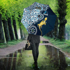 Gold Coast Titans NAIDOC Week 2026 Umbrella Aboriginal Lizard Dot Painting - 50 Years of Deadly