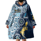 Gold Coast Titans NAIDOC Week 2026 Wearable Blanket Hoodie Aboriginal Lizard Dot Painting - 50 Years of Deadly
