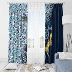 Gold Coast Titans NAIDOC Week 2026 Window Curtain Aboriginal Lizard Dot Painting - 50 Years of Deadly