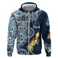 Gold Coast Titans NAIDOC Week 2026 Zip Hoodie Aboriginal Lizard Dot Painting - 50 Years of Deadly