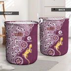 Manly Warringah Sea Eagles NAIDOC Week 2026 Laundry Basket Aboriginal Lizard Dot Painting - 50 Years of Deadly