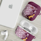 Manly Warringah Sea Eagles NAIDOC Week 2026 AirPods Case Aboriginal Lizard Dot Painting - 50 Years of Deadly
