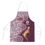 Manly Warringah Sea Eagles NAIDOC Week 2026 Apron Aboriginal Lizard Dot Painting - 50 Years of Deadly