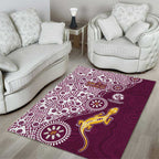 Manly Warringah Sea Eagles NAIDOC Week 2026 Area Rug Aboriginal Lizard Dot Painting - 50 Years of Deadly