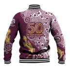 Manly Warringah Sea Eagles NAIDOC Week 2026 Baseball Jacket Aboriginal Lizard Dot Painting - 50 Years of Deadly