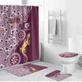 Manly Warringah Sea Eagles NAIDOC Week 2026 Bathroom Set Aboriginal Lizard Dot Painting - 50 Years of Deadly