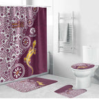 Manly Warringah Sea Eagles NAIDOC Week 2026 Bathroom Set Aboriginal Lizard Dot Painting - 50 Years of Deadly