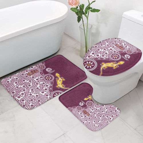 Manly Warringah Sea Eagles NAIDOC Week 2026 Bathroom Set Aboriginal Lizard Dot Painting - 50 Years of Deadly
