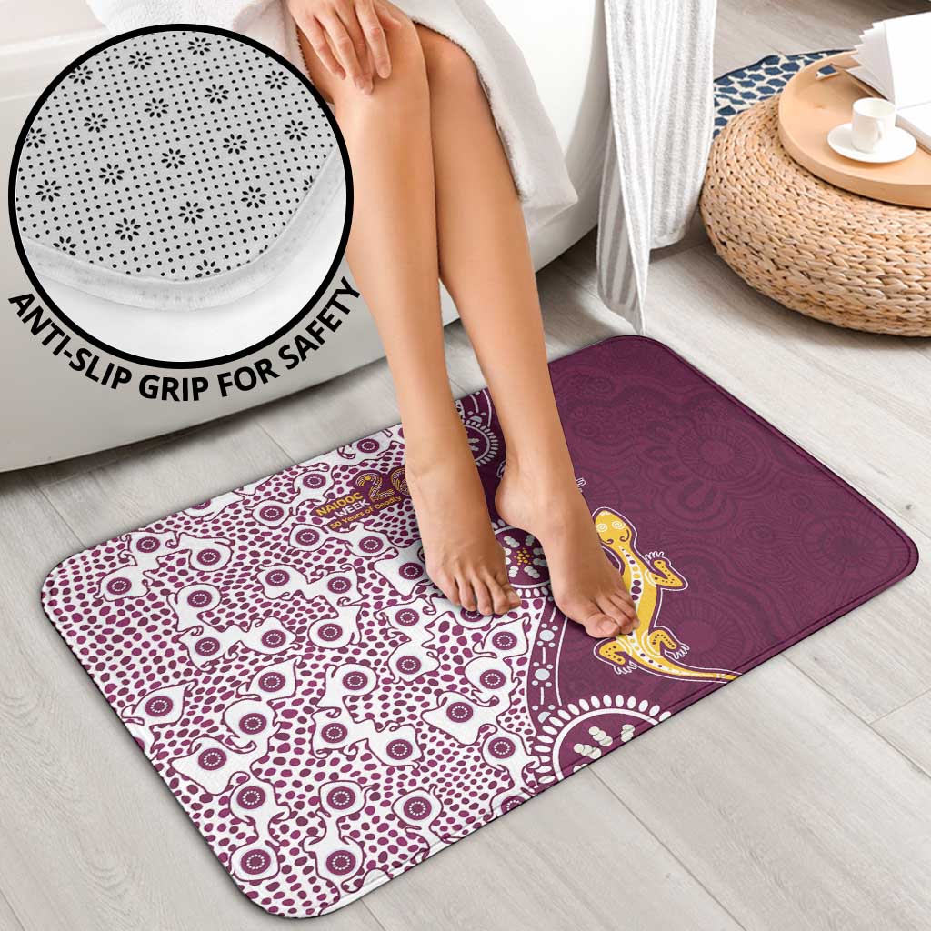 Manly Warringah Sea Eagles NAIDOC Week 2026 Bathroom Set Aboriginal Lizard Dot Painting - 50 Years of Deadly