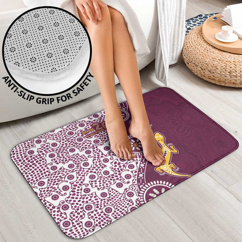 Manly Warringah Sea Eagles NAIDOC Week 2026 Bathroom Set Aboriginal Lizard Dot Painting - 50 Years of Deadly