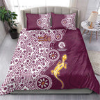 Manly Warringah Sea Eagles NAIDOC Week 2026 Bedding Set Aboriginal Lizard Dot Painting - 50 Years of Deadly