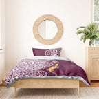 Manly Warringah Sea Eagles NAIDOC Week 2026 Bedding Set Aboriginal Lizard Dot Painting - 50 Years of Deadly