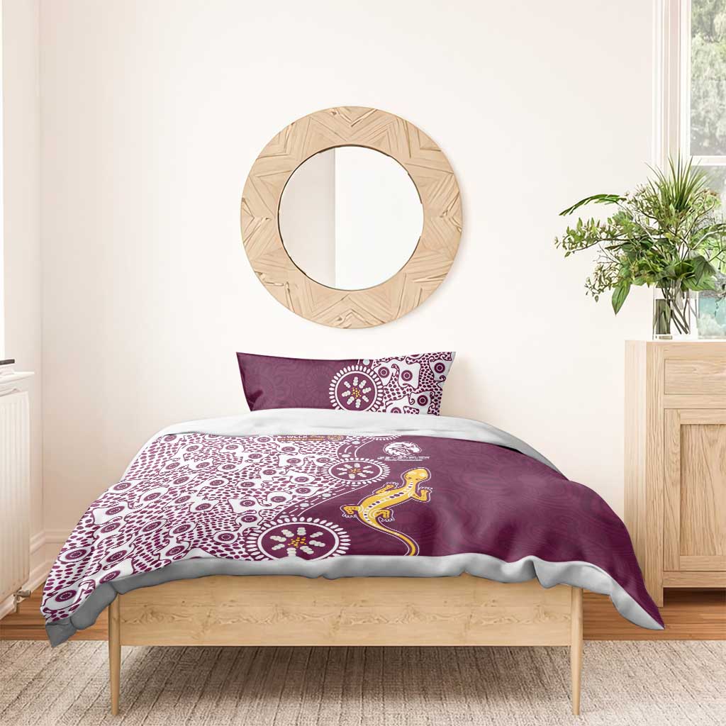 Manly Warringah Sea Eagles NAIDOC Week 2026 Bedding Set Aboriginal Lizard Dot Painting - 50 Years of Deadly