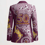 Manly Warringah Sea Eagles NAIDOC Week 2026 Blazer Aboriginal Lizard Dot Painting - 50 Years of Deadly