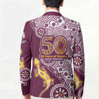Manly Warringah Sea Eagles NAIDOC Week 2026 Blazer Aboriginal Lizard Dot Painting - 50 Years of Deadly