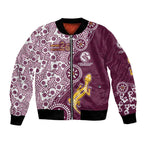 Manly Warringah Sea Eagles NAIDOC Week 2026 Bomber Jacket Aboriginal Lizard Dot Painting - 50 Years of Deadly
