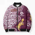 Manly Warringah Sea Eagles NAIDOC Week 2026 Bomber Puffer Jacket Aboriginal Lizard Dot Painting - 50 Years of Deadly