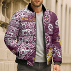 Manly Warringah Sea Eagles NAIDOC Week 2026 Bomber Puffer Jacket Aboriginal Lizard Dot Painting - 50 Years of Deadly