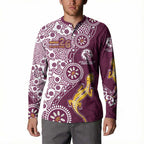 Manly Warringah Sea Eagles NAIDOC Week 2026 Button Sweatshirt Aboriginal Lizard Dot Painting - 50 Years of Deadly