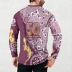 Manly Warringah Sea Eagles NAIDOC Week 2026 Button Sweatshirt Aboriginal Lizard Dot Painting - 50 Years of Deadly