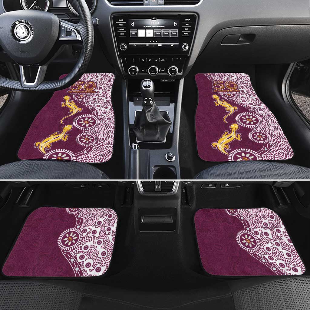 Manly Warringah Sea Eagles NAIDOC Week 2026 Car Mats Aboriginal Lizard Dot Painting - 50 Years of Deadly