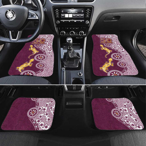 Manly Warringah Sea Eagles NAIDOC Week 2026 Car Mats Aboriginal Lizard Dot Painting - 50 Years of Deadly