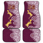 Manly Warringah Sea Eagles NAIDOC Week 2026 Car Mats Aboriginal Lizard Dot Painting - 50 Years of Deadly