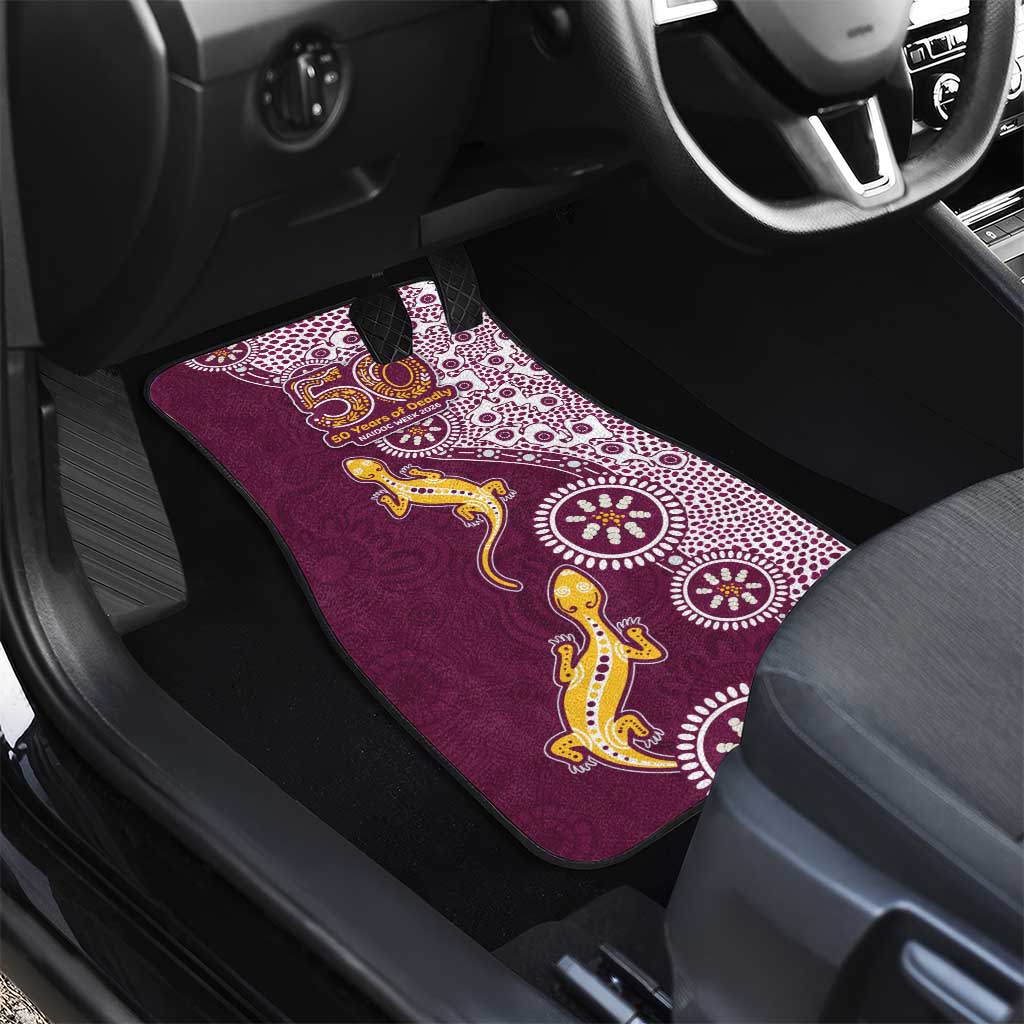 Manly Warringah Sea Eagles NAIDOC Week 2026 Car Mats Aboriginal Lizard Dot Painting - 50 Years of Deadly