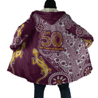 Manly Warringah Sea Eagles NAIDOC Week 2026 Cloak Aboriginal Lizard Dot Painting - 50 Years of Deadly
