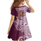 Manly Warringah Sea Eagles NAIDOC Week 2026 Family Matching Long Sleeve Bodycon Dress and Hawaiian Shirt Aboriginal Lizard Dot Painting - 50 Years of Deadly