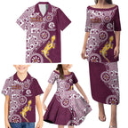 Manly Warringah Sea Eagles NAIDOC Week 2026 Family Matching Puletasi and Hawaiian Shirt Aboriginal Lizard Dot Painting - 50 Years of Deadly
