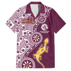 Manly Warringah Sea Eagles NAIDOC Week 2026 Family Matching Summer Maxi Dress and Hawaiian Shirt Aboriginal Lizard Dot Painting - 50 Years of Deadly