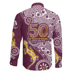 Manly Warringah Sea Eagles NAIDOC Week 2026 Family Matching Tank Maxi Dress and Hawaiian Shirt Aboriginal Lizard Dot Painting - 50 Years of Deadly