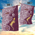 Manly Warringah Sea Eagles NAIDOC Week 2026 Garden Flag Aboriginal Lizard Dot Painting - 50 Years of Deadly