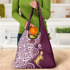 Manly Warringah Sea Eagles NAIDOC Week 2026 Grocery Bag Aboriginal Lizard Dot Painting - 50 Years of Deadly