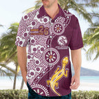 Manly Warringah Sea Eagles NAIDOC Week 2026 Hawaiian Shirt Aboriginal Lizard Dot Painting - 50 Years of Deadly