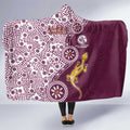 Manly Warringah Sea Eagles NAIDOC Week 2026 Hooded Blanket Aboriginal Lizard Dot Painting - 50 Years of Deadly