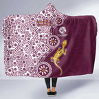 Manly Warringah Sea Eagles NAIDOC Week 2026 Hooded Blanket Aboriginal Lizard Dot Painting - 50 Years of Deadly