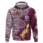 Manly Warringah Sea Eagles NAIDOC Week 2026 Hoodie Aboriginal Lizard Dot Painting - 50 Years of Deadly