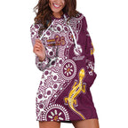 Manly Warringah Sea Eagles NAIDOC Week 2026 Hoodie Dress Aboriginal Lizard Dot Painting - 50 Years of Deadly