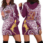 Manly Warringah Sea Eagles NAIDOC Week 2026 Hoodie Dress Aboriginal Lizard Dot Painting - 50 Years of Deadly