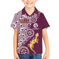 Manly Warringah Sea Eagles NAIDOC Week 2026 Kid Hawaiian Shirt Aboriginal Lizard Dot Painting - 50 Years of Deadly