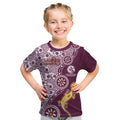 Manly Warringah Sea Eagles NAIDOC Week 2026 Kid T Shirt Aboriginal Lizard Dot Painting - 50 Years of Deadly
