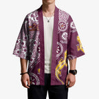 Manly Warringah Sea Eagles NAIDOC Week 2026 Kimono Aboriginal Lizard Dot Painting - 50 Years of Deadly