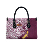 Manly Warringah Sea Eagles NAIDOC Week 2026 Leather Bag Aboriginal Lizard Dot Painting - 50 Years of Deadly
