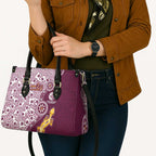 Manly Warringah Sea Eagles NAIDOC Week 2026 Leather Bag Aboriginal Lizard Dot Painting - 50 Years of Deadly