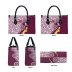 Manly Warringah Sea Eagles NAIDOC Week 2026 Leather Bag Aboriginal Lizard Dot Painting - 50 Years of Deadly