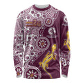 Manly Warringah Sea Eagles NAIDOC Week 2026 Long Sleeve Shirt Aboriginal Lizard Dot Painting - 50 Years of Deadly