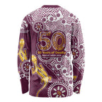Manly Warringah Sea Eagles NAIDOC Week 2026 Long Sleeve Shirt Aboriginal Lizard Dot Painting - 50 Years of Deadly